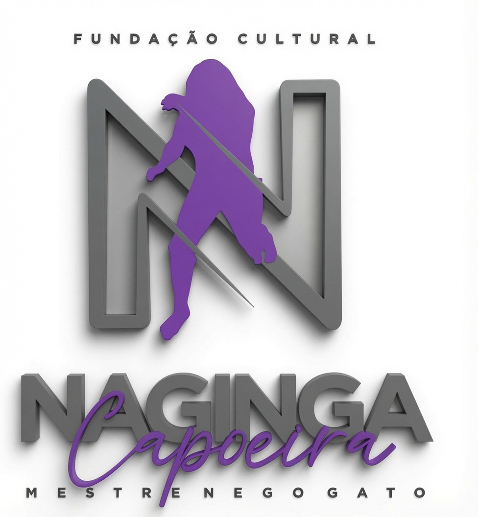 Logotipo oficial da Fundação Cultural Naginga Capoeira, Mestre Nego Gato